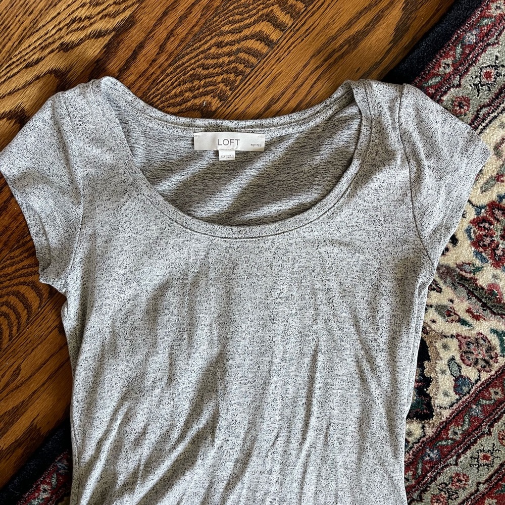 LOFT Petite Midi Knit Dress